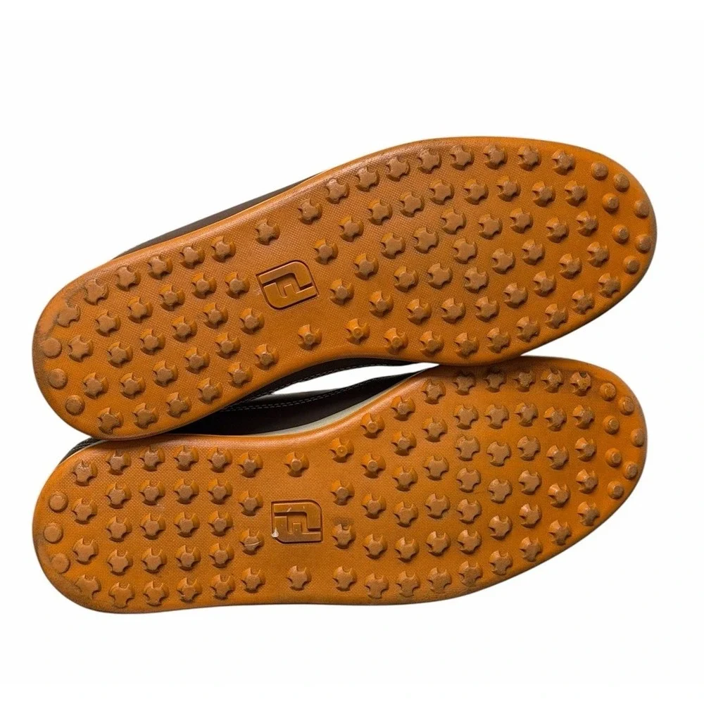 FootJoy‎ Golf Shoes Contour Casual Brown Spikeless 54244 Men Size 8.5M Lace Up